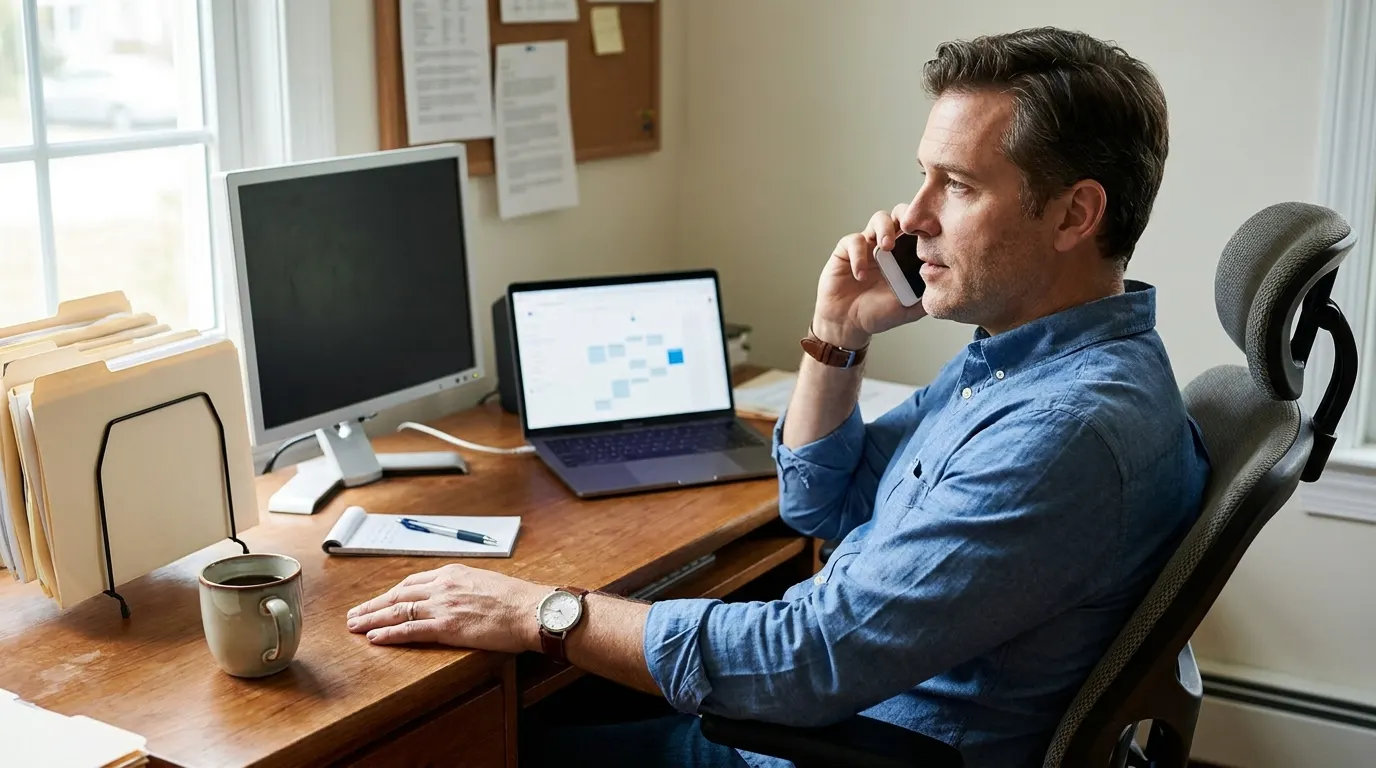 California employer making a proactive HR legal consultation call before a termination or discipline decision to reduce employment law risk