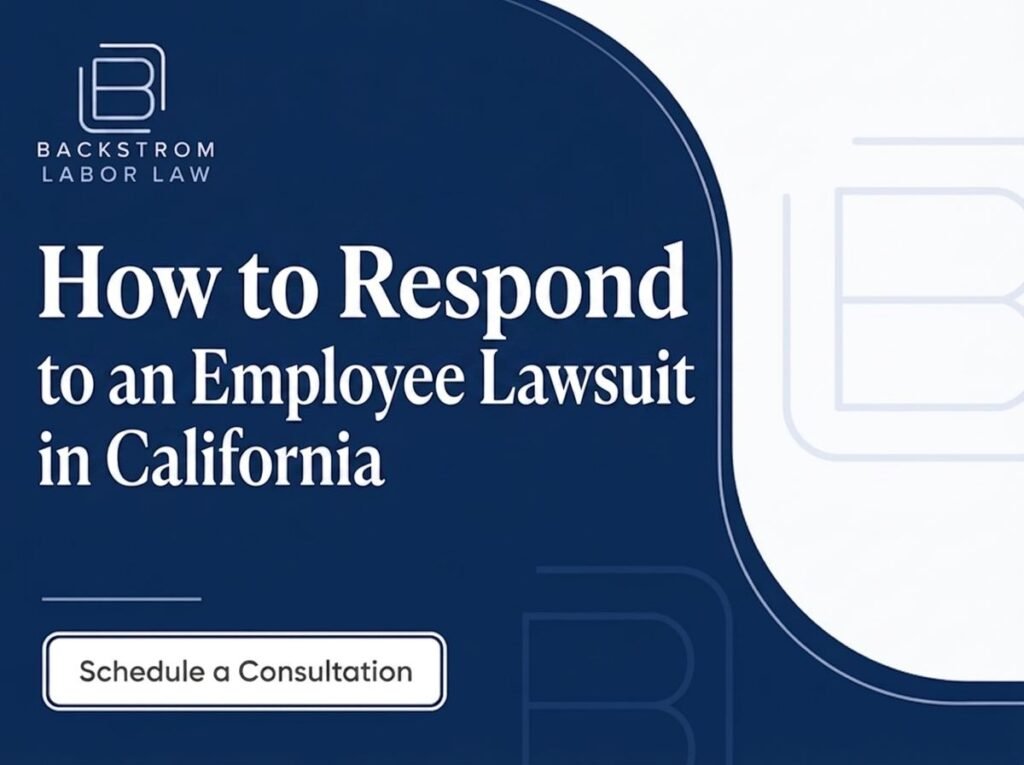 How to Respond to an Employee Lawsuit in California
