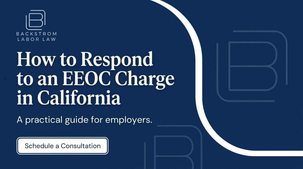 How to Respond to an EEOC Charge in California